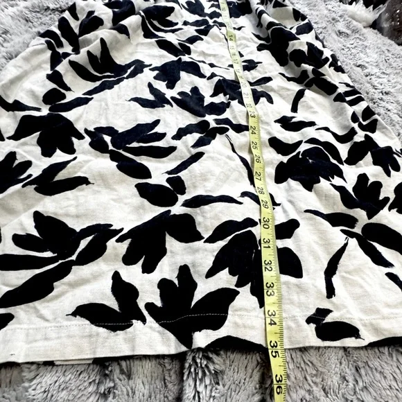A New Day Black & White Floral Print Midi Dress XS - Picture 5 of 6